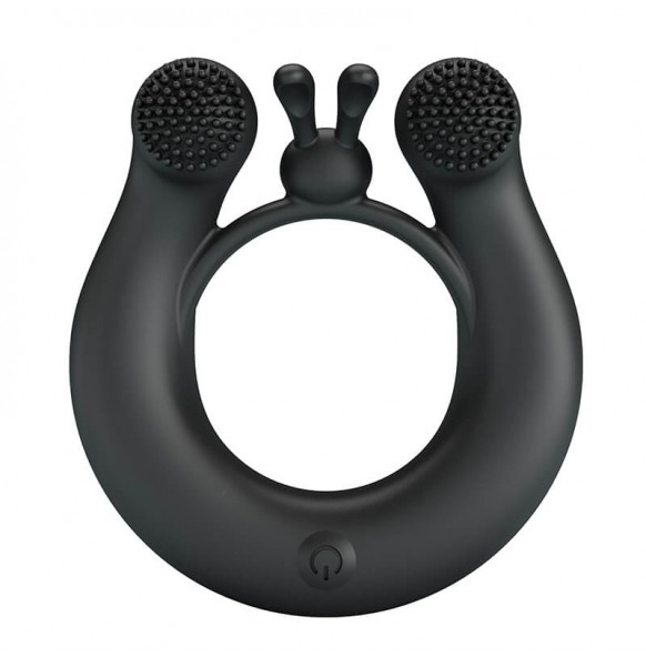 PRETTY LOVE - DAHLIA Vibrating Penis Ring (Chargeable - Black)